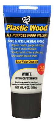 DAP Plastic Wood Filler 6 oz. - Pack of 6 White Wood Filler
