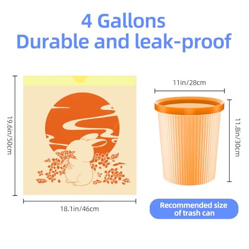 32 Count 4 Gallon Scented Drawstring Kitchen Trash Bags