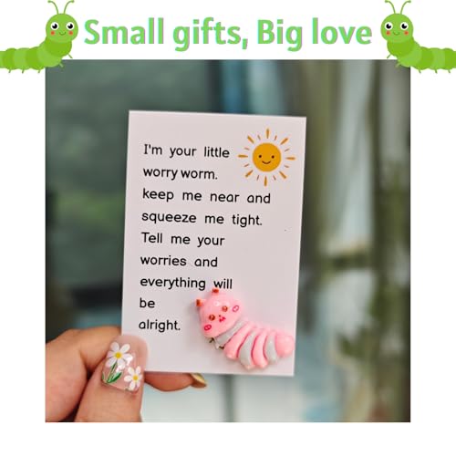 YOJO Pocket Hug Worm with Greeting Card - Emotional Support Gift