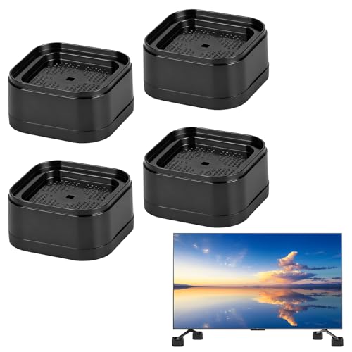 Heavy-Duty TV Stand Riser Blocks - Adjustable Height 4-Pack