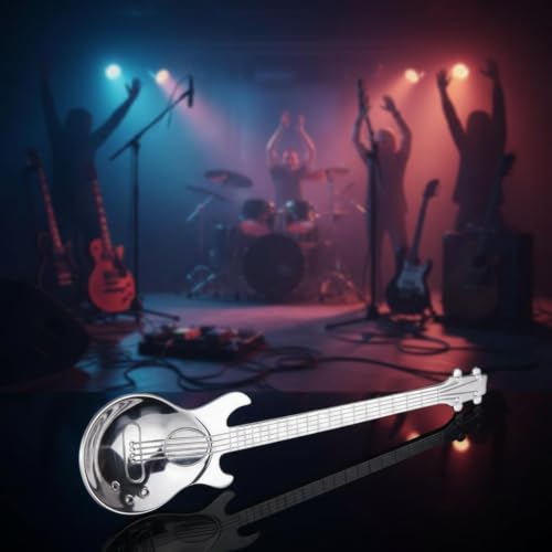 WNHNO Guitar Shaped Coffee Teaspoons & Dessert Stirring Spoons
