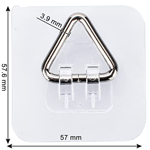 AccEncyc Adhesive Plate Hangers for Wall - 20 Pack Vertical Display Holders