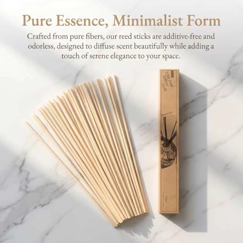 10-Inch Reed Diffuser Sticks - 25PCS Natural Rattan Refills