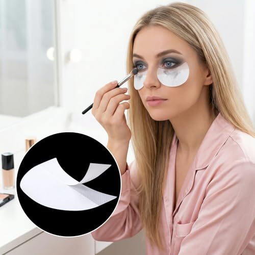 SmallCat 30 Pcs Eyeshadow Shields and Makeup Tape for Eyeliner and Lashes