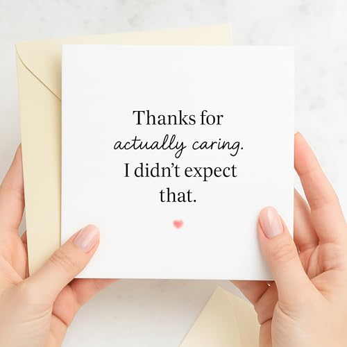 Heartfelt Thank You Card - Emotional Gratitude Note with Envelope