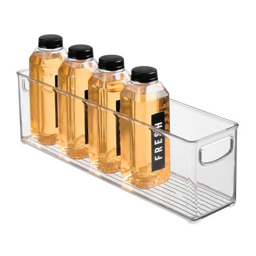 iDesign Clear Stackable Storage Bin 16x4x5 - Versatile Organizer