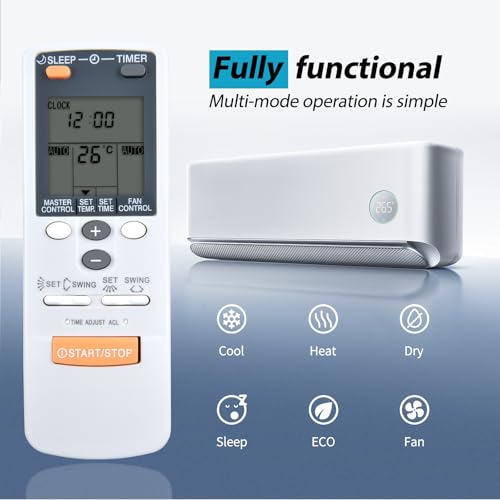 Replacement Remote Control for Fujitsu Air Conditioner AR-JW17 Series