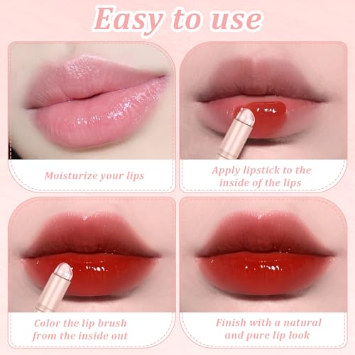 Silicone Lip and Concealer Makeup Brushes 2pcs Set by Hariendny
