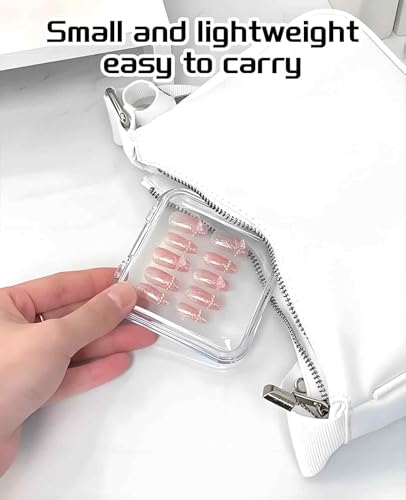 18PCS Nail Storage Box Set with Adhesive Tape - Portable Organizer