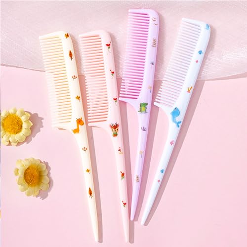 Denlydom 2-Piece Mini Baby Hair Comb Set - Cute Toddler Hairdressing Combs