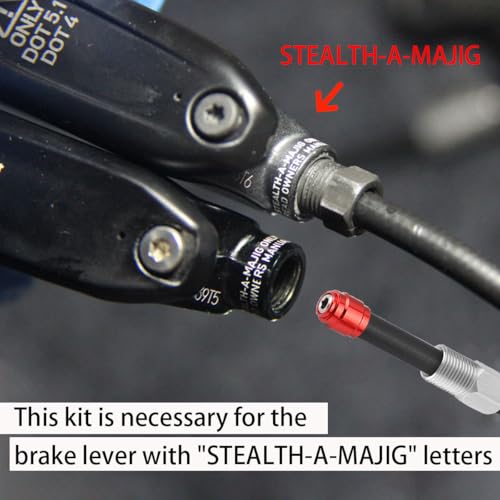 4 sets Bicycle Brake Olive Connecting Insert Kit for Avid SRAM Bike Hydraulic Disc StealthamaJig Brake Hose STEALTH-A-MAJIG Quick Install, Red