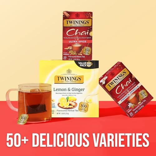 Twinings Ultra Spice Chai Black Tea Bags - 20 Individually Wrapped