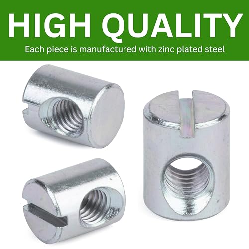 Cross Dowel Barrel Nut Sleeve Replacement for IKEA #121122 - Pack of 8
