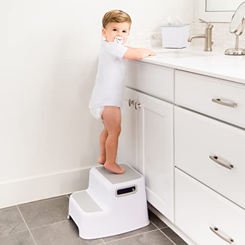 Ubbi Wide 2 Step Stool for Kids & Toddler Potty Training, Non-Slip, One Size