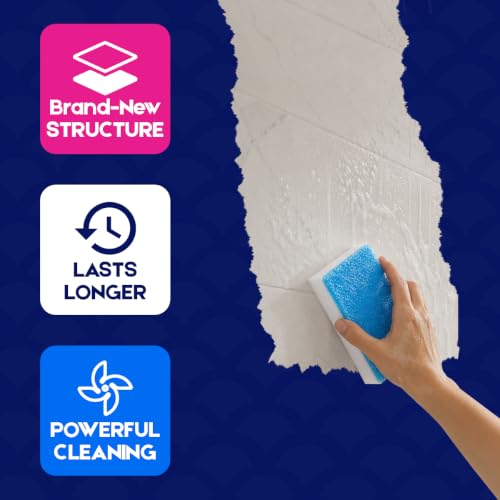 LAUNDRYLUX Dual-Sided Magic Sponge Eraser & Scrubber - 4 Pack