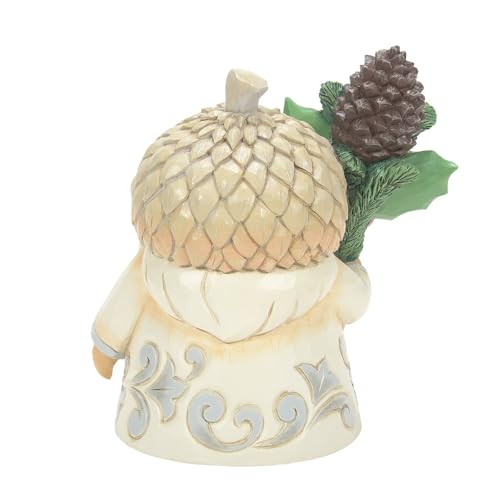 Enesco Jim Shore Heartwood Creek Gnome with Acorn Hat Figurine, 4.65 Inch, Multicolor