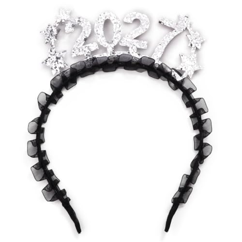 Needzo 2027 Happy New Year Glitter Headband Party Decoration