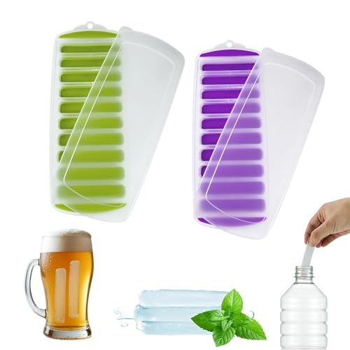 Lily's Home Silicone Ice Cube Tray Set - BPA-Free, Stackable Design