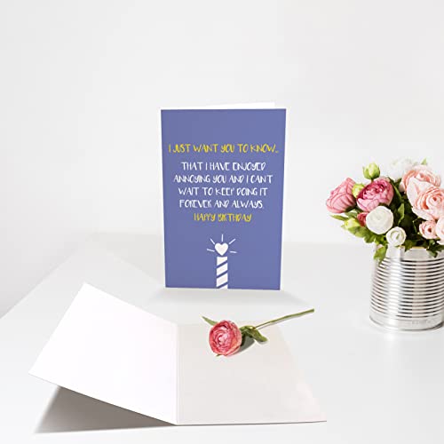 Funny Birthday Card for Husband, Wife, Boyfriend, Girlfriend