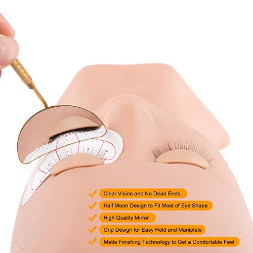 Beauty Junko Pro Large Half Moon Lash Mirror for Eyelash Extensions