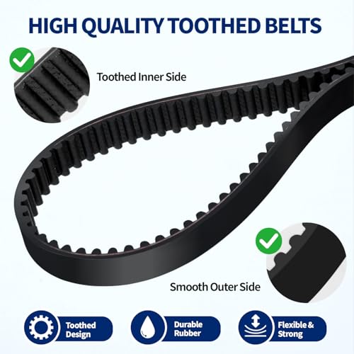 Replacement Vacuum Belts for Shark Navigator & Lift-Away (2 Pack)