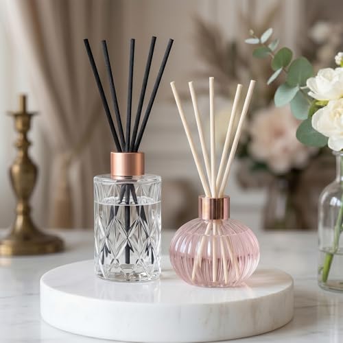 20 Pcs Reed Diffuser Replacement Sticks - 10 Black & 10 Natural