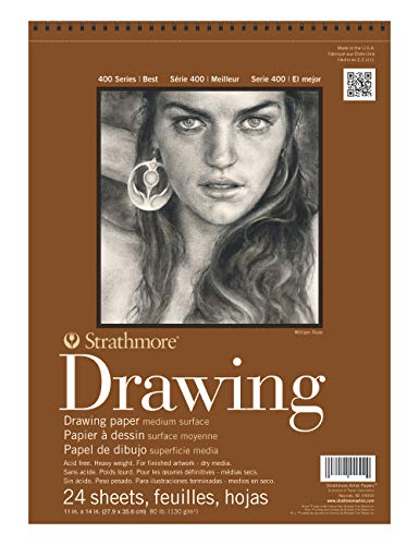 Strathmore 400 Series Medium Drawing Pad - Cream 11x14, 24 Sheets