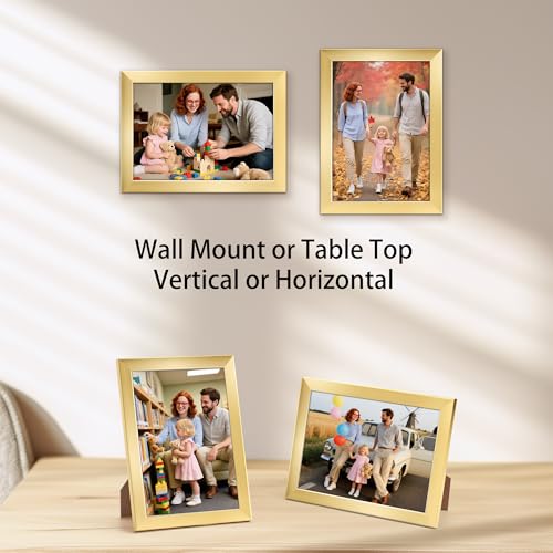 Giftgarden 3.5x5 Gold Picture Frame for Wall or Tabletop Display