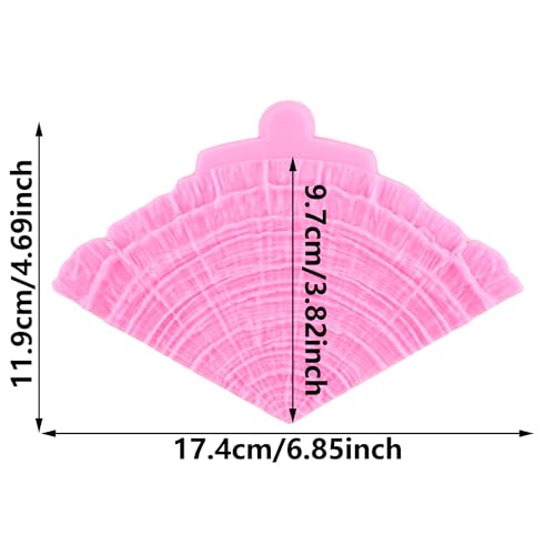 YIHUOMOLDS Tree Stump & Bark Silicone Fondant Mold for Cake Decorating