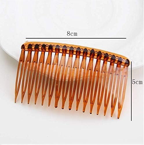 French Side Hair Combs 3-Pack Plastic Insert Combs for Women