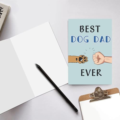 Cute Dog Dad Father's Day Card - Best Dog Dad Ever Gift
