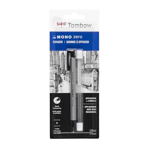Tombow MONO Zero Eraser Value Pack - Round 2.3mm Precision Pen-Style