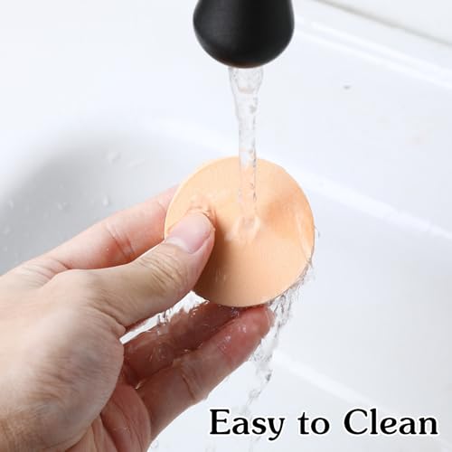 12 Pcs Round Makeup Sponges, Soft Foam Applicator Puffs for Liquid Foundation