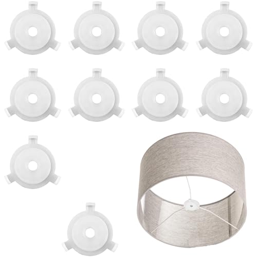 E27 to 3/7" Lamp Shade Adapter Rings - 10 Pack for Table & Pendant Lights
