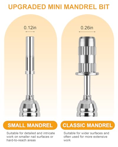 Rolybag Mandrel Nail Drill Bit for Sanding Bands 3/32 Inch 3 Pcs
