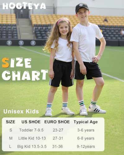 Unisex Kids Crew Cotton Socks for Girls and Boys School Uniform - Large, 3 Stripes White Set