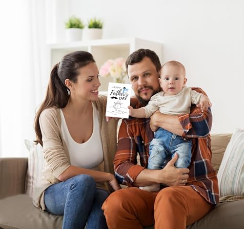 Happy 1st Father's Day Card - Heartwarming Gift for New Dads