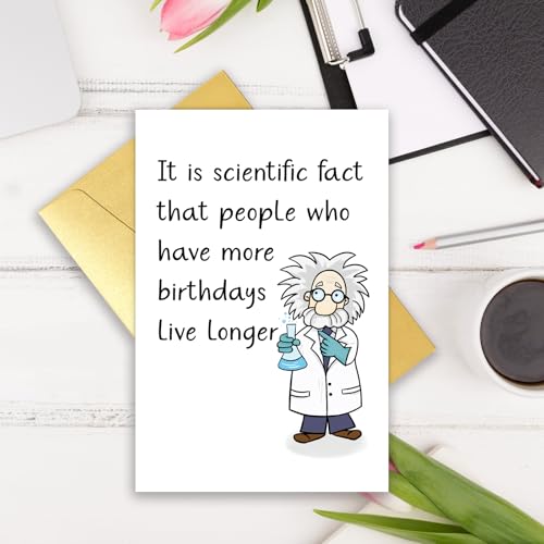Funny Birthday Card for Men and Women - Humorous Greeting Card