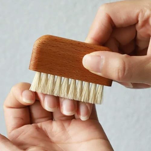 Natural Wooden Nail Brush Beech Wood Hand and Fingernail Scrub Brush