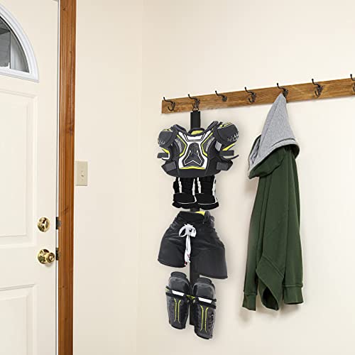Portable Hockey Hanger Drying Rack with 5 Hooks - Multi-Purpose Use for Equipment & Clothing