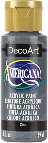 DecoArt Americana Acrylic Paint - Zinc, 2 Ounce Bottle