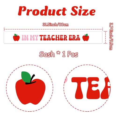 In My Teacher Era Sash - 2026 Teacher Graduation Decor
