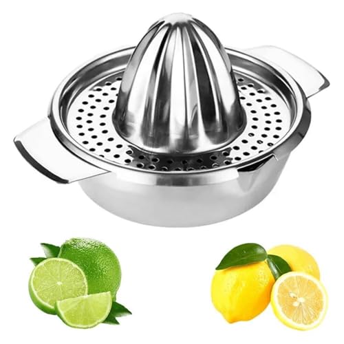 Stainless Steel Manual Citrus Juicer - Portable Lemon & Lime Hand Squeezer