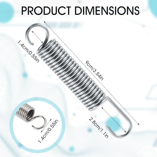 Mabor 3.5-Inch Recliner Replacement Springs, 2-Piece Steel Extension Set