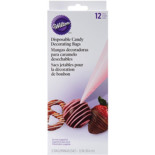 Wilton Disposable Candy Melts Piping Bags - 12 Count for Easy Decorating