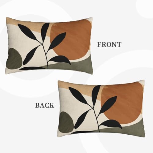 Mid Century Modern Terracotta Throw Pillow Cover 12x20 – Variation 9