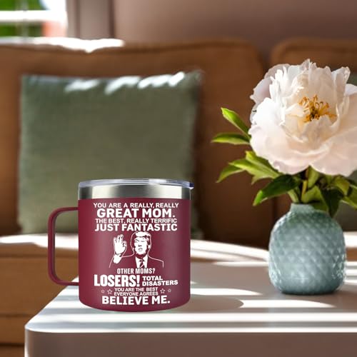 Likeny 14oz Insulated Coffee Mug - Mother's Day Gift for Mom
