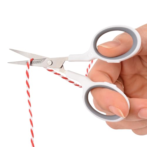 Westcott 4" Titanium-Bonded Embroidery Scissors for Crafting
