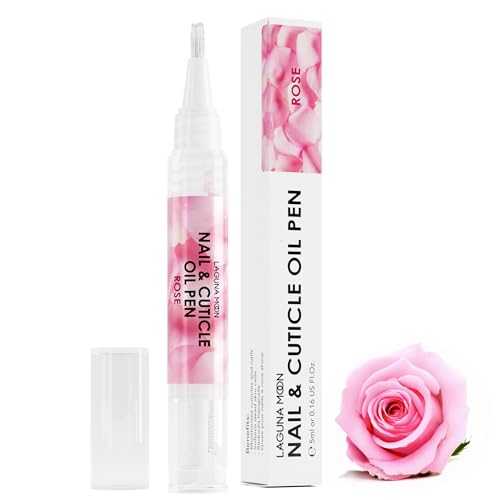 Lagunamoon Rose Cuticle Oil Pen for Nail Care & Growth - 5ml