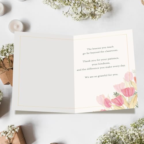 Funny Teacher Appreciation Thank You Card - 8x5.3 inches